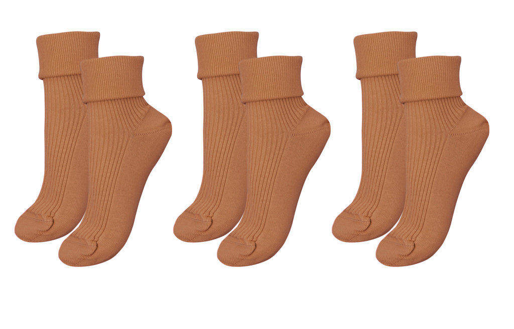 tittimitti® 100% Organic Combed Cotton Luxury Women's Socks 3-Pack. Made in Italy.
