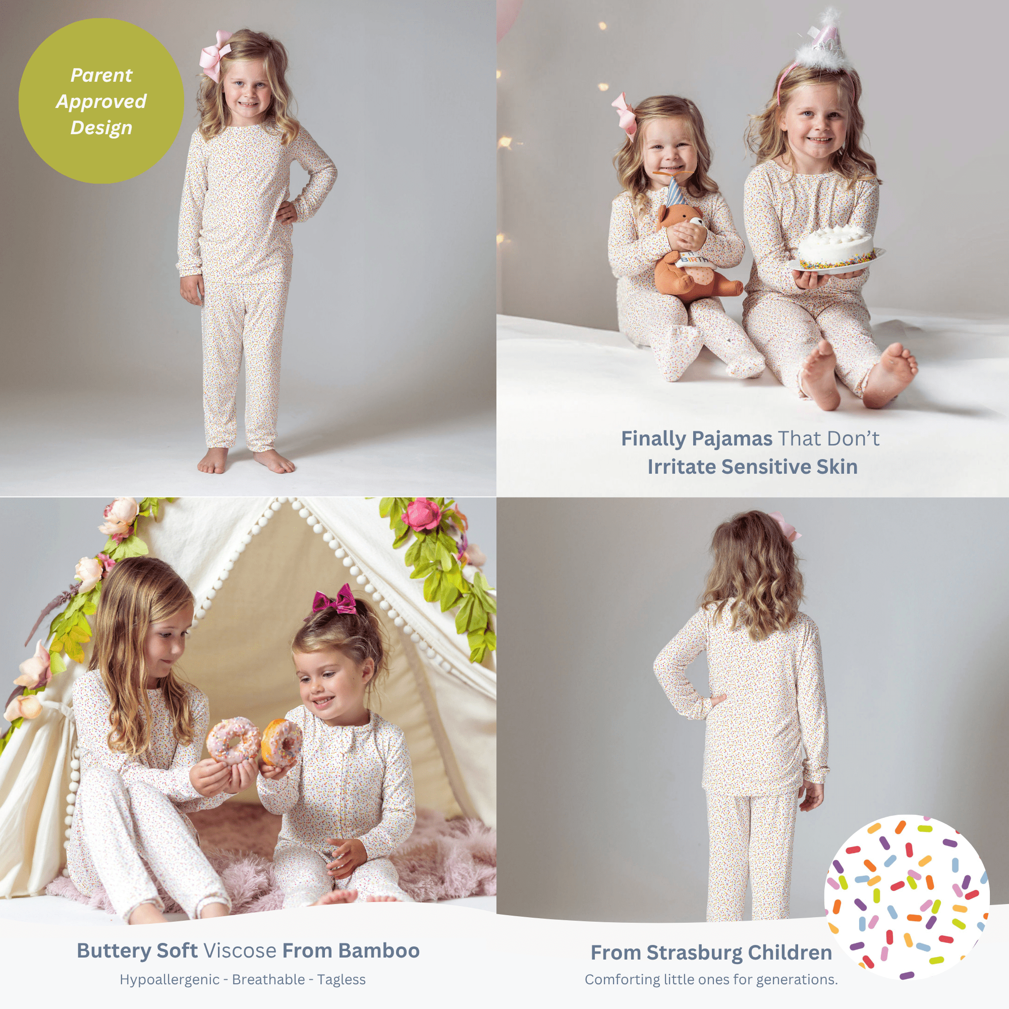 Carnival Bamboo Pajama Set for Kids